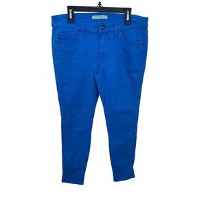 Rich & Skinny NWT Coronado Crop Jeans Womens Blue Jay Stretchy Size 30 $115